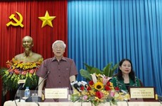 Le secrétaire général du Parti en tournée à An Giang
