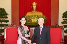 Le leader du PCV reçoit la la conseillère d’État du Myanmar
