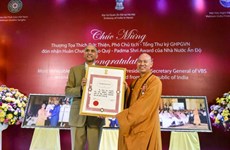 Le vénérable Thich Duc Thien reçoit la distinction indienne Padma Shri 