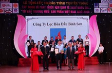 La société de raffinage Binh Son obtient un prix pour l'usine écologique de 2018