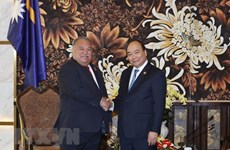 Le Premier ministre rencontre le président de la République de Nauru à Da Nang