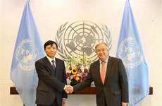 Le secrétaire général de l’ONU apprécie la coopération du Vietnam 