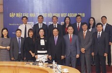 WEF ASEAN 2018 : Le vice-PM et ministre des AE Pham Binh Minh rencontre les sponsors 