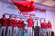 Les sportifs vietnamiens en Indonésie pour les Asian Para Games