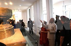 Le président indien visite le musée de sculpture Cham de Da Nang et le sanctuaire de My Son