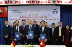 Coopération entre l'Université polytechnique de Hô Chi Minh-Ville et Siemens