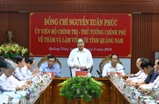 Le Premier ministre Nguyen Xuan Phuc en visite de travail à Quang Nam