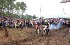 Course de motos tout-terrain à Hà Giang