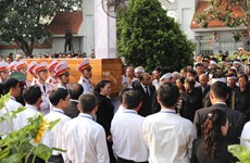 Cérémonie d’enterrement de l’ancien président Le Duc Anh à Ho Chi Minh-Ville