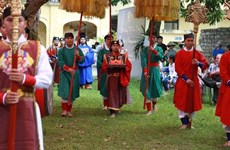 Un rituel séculaire du festival Doan Ngo reconstitué à Hanoi