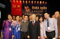 Le leader du PCV exprime ses vœux à l’Association des journalistes du Vietnam à l'occasion du 70e anniversaire