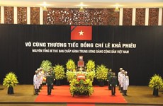 Cérémonie en hommage de l’ancien secrétaire général du Parti Le Kha Phieu 
