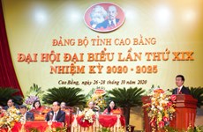 350 délégués au 19e Congrès de l’organisation du Parti pour la province de Cao Bang