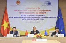 L’AN du Vietnam et le PE discutent de la mise en œuvre de l’EVFTA