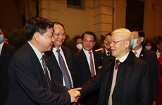 Le dirigeant Nguyen Phu Trong adresse ses voeux du Têt à Hanoï