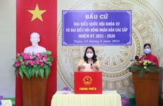 La vice-présidente Vo Thi Anh Xuân se rend aux urnes à An Giang