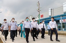 Le PM Pham Minh Chinh inspecte la prévention et le contrôle du COVID-19 à Hanoï