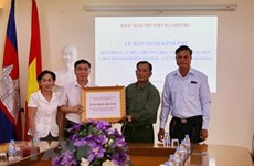 Agribank aide pour la contruction d’un siège local de l'Association Khmer-Vietnam