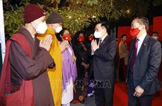 Le président de l'AN rencontre la communauté vietnamienne en Inde