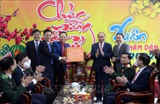 Le président présente ses vœux pour le Nouvel An lunaire aux forces armées à Da Nang