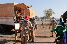 Les Casques bleus vietnamiens en coordination civilo-militaire au Soudan du Sud