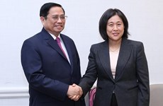 Le PM Pham Minh Chinh rencontre la représentante au Commerce des États‑Unis