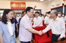 Le président de l’Assemblée nationale à l’écoute des électeurs de Hai Phong
