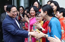 Le PM rencontre des intellectuels, jeunes et étudiants vietnamiens aux Etats-Unis