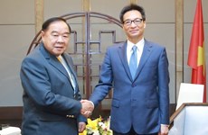 Le vice-PM Vu Duc Dam reçoit son homologue thaïlandais Prawit Wongsuwon