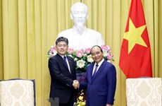Le président Nguyen Xuan Phuc reçoit le ministre japonais de la Justice