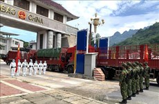Patrouille conjointe dans la zone frontalière Vietnam-Chine
