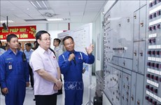Le président de l’AN Vuong Dinh Hue travaille avec la compagnie par actions Binh Son