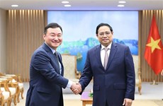 Le PM reçoit le directeur général de Samsung Electronics