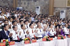 Célébration du 110e anniversaire du président du Conseil d'État Vo Chi Cong