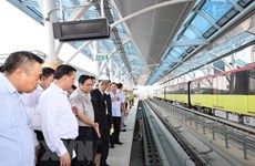 Le PM Pham Minh Chinh demande d’accélérer l'avancement de la section Nhon-gare de Hanoï 