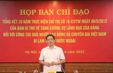 Renforcement de la direction du Parti pour l’envoi de Vietnamiens à l’étranger pour travailler