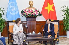 Le ministre des Affaires étrangères reçoit la Directrice générale de l’UNESCO