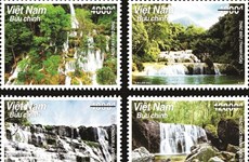 Quatre cascades célèbres se donnent en spectacle sur les timbres-poste 