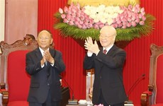 Le leader du PCV reçoit le président de l’Assemblée nationale du Cambodge