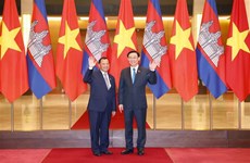 Le président de l’Assemblée nationale du Vietnam s’entretient avec le président du Sénat du Cambodge 