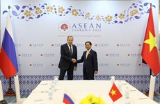 Rencontre des chefs des diplomaties vietnamienne et russe