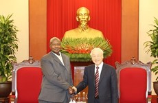 Le président ougandais Yoweri Kaguta Museveni conclut sa visite au Vietnam