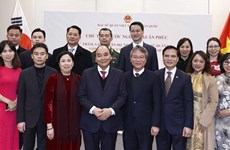  Le président Nguyên Xuân Phuc  rencontre la diaspora  en République de Corée