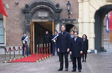 Cérémonie d’accueil officielle du Premier ministre Pham Minh Chinh aux Pays-Bas