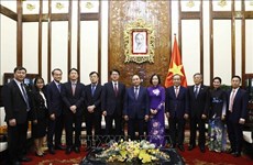 Le président Nguyên Xuân Phuc salue la coopération entre la VNA et Yonhap