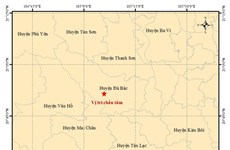 Un séisme de magnitude 4,0 frappe le district de Dà Bac, à Hoa Binh