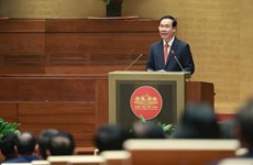 Le président vietnamien Vo Van Thuong prête serment