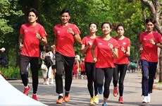 Course à pied en réponse à ASIAD 19 à Bac Ninh