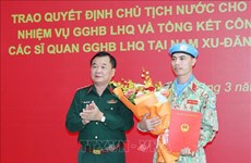 Maintien de la paix: Les contributions des officiers vietnamiens appréciés