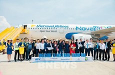 Vietravel Airlines effectue le premier vol charter de Daegu (R de Corée) à Khanh Hoa